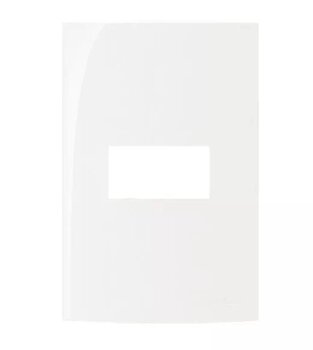Placa 4x2 para 01 Módulo (16038) Branco Sleek - Margirius