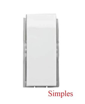 Módulo Interruptor Simples 10A 250V (871011) Branco Duale Up - Iriel