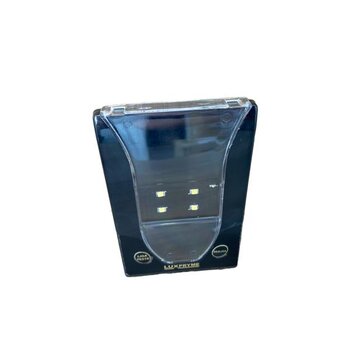 Luminária de Emergência 4x2. de Embutir Compacta SLIM Bivolt {LCAE-200} Black - Luxpryme