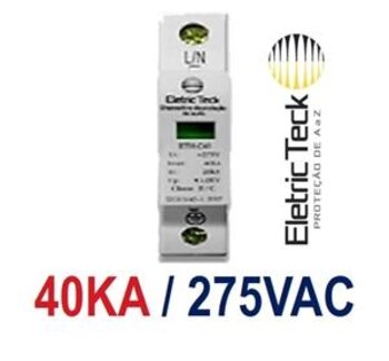 Dispositivo de Proteção Contra Surtos (DPS) II 40KA 275V - Eletrick teck