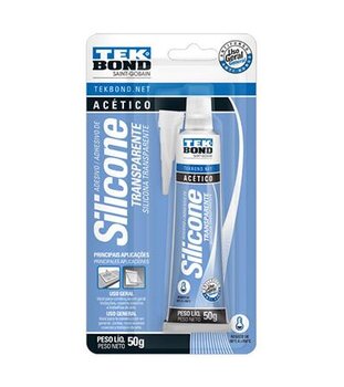 Silicone acético 50gr. Transparente - Tek Bond