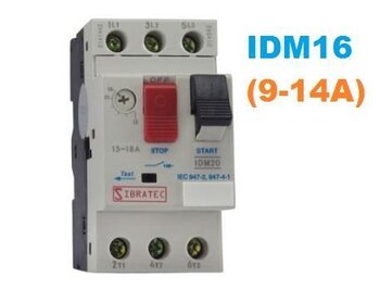 Disjuntor Motor IDM16-GV2 Ajuste 9~14A (3159) - SIBRATEC