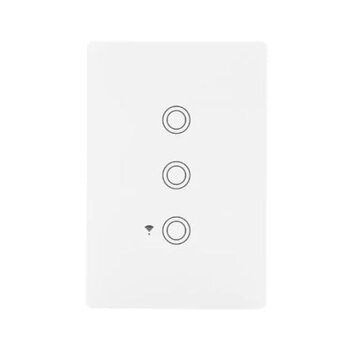 Interruptor Inteligente Touch 3 tecla bivolt Branco (21562) - Mar-girius